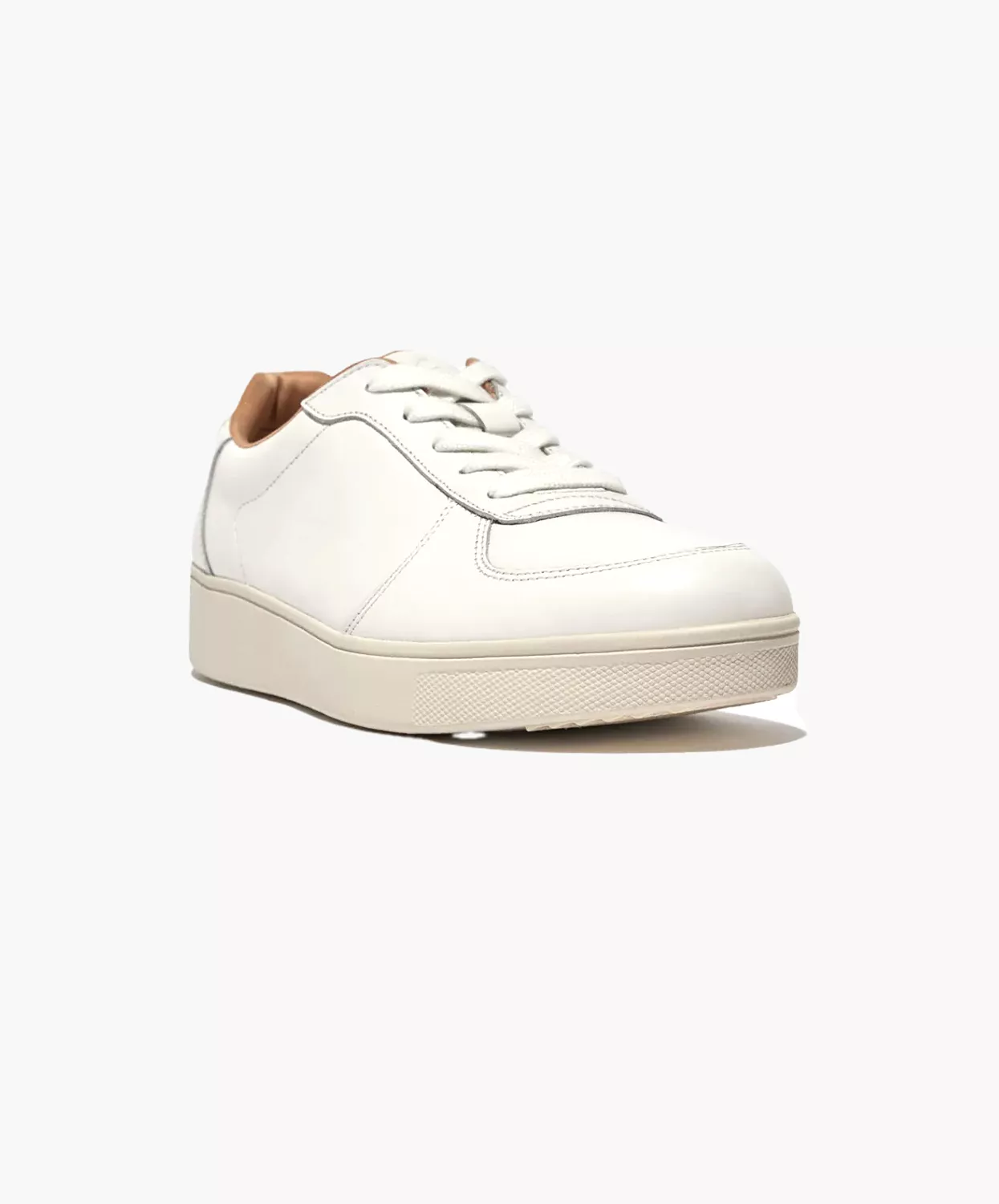 FitFlop Rally Leather Panel Sneakers White