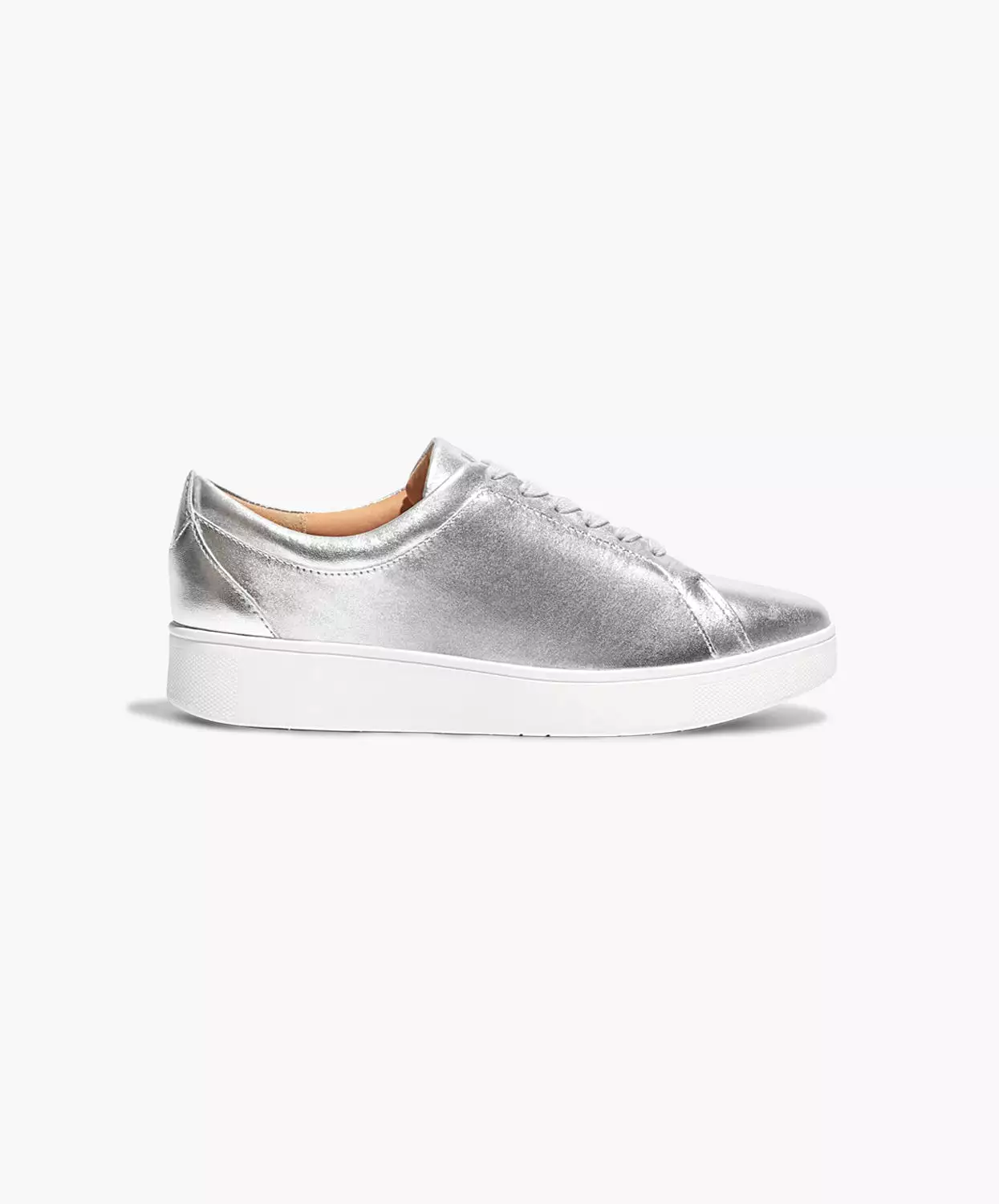 FitFlop Rally Leather Sneakers Silver