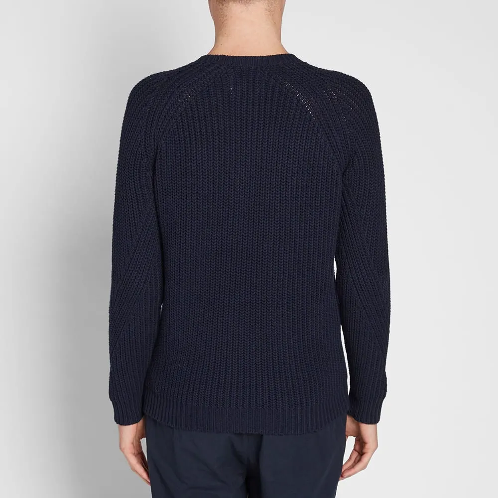 Folk Chunky Direction Crew KnitNavy