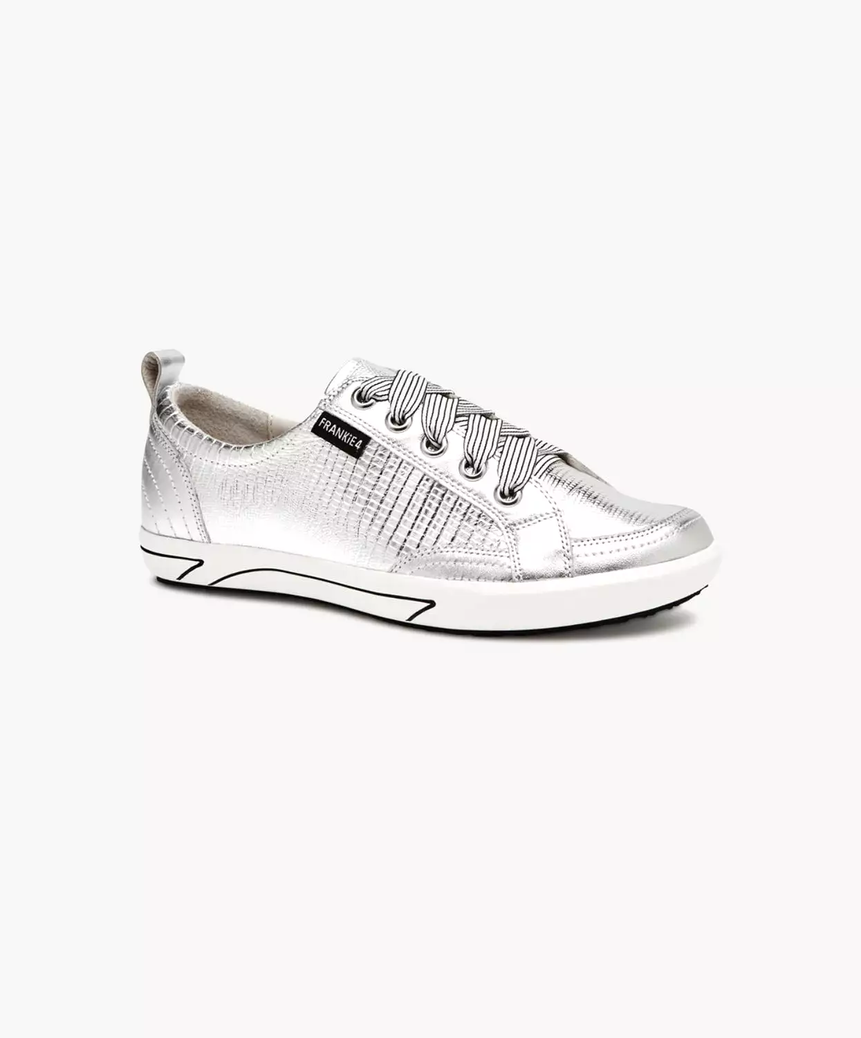 FRANKIE4 Ellie IV Silver Lizard Emboss Sneakers