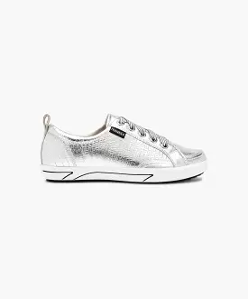 FRANKIE4 Ellie IV Silver Lizard Emboss Sneakers