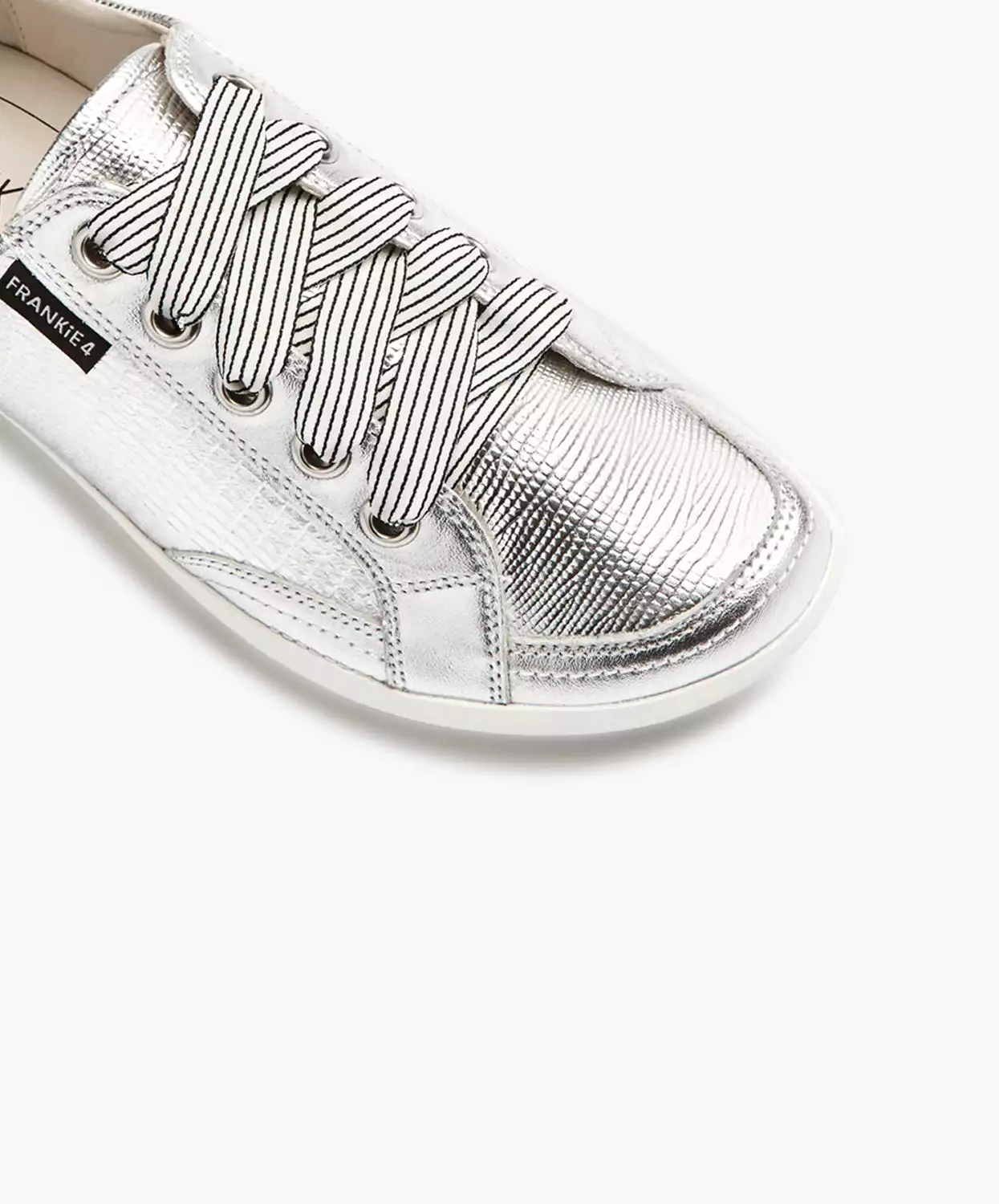 FRANKIE4 Ellie IV Silver Lizard Emboss Sneakers