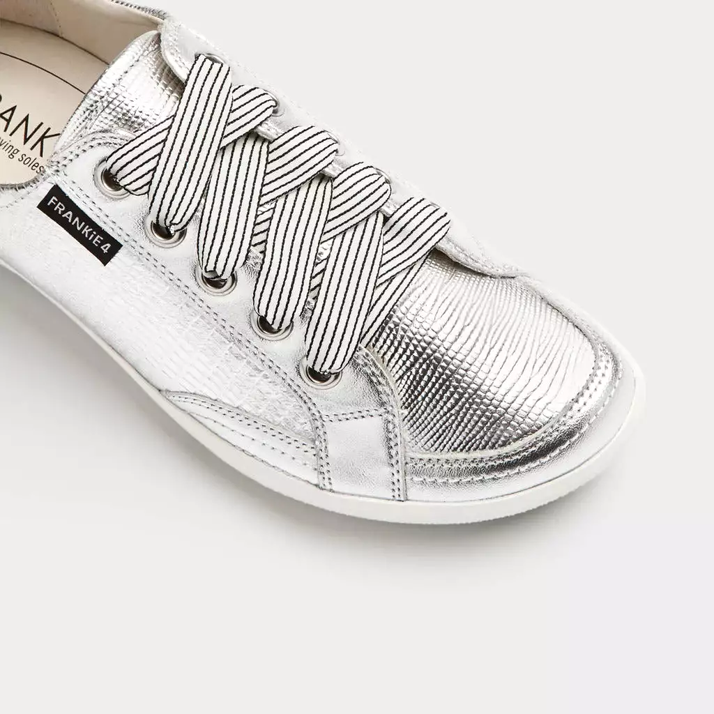 FRANKIE4 Ellie IV Silver Lizard Emboss Sneakers