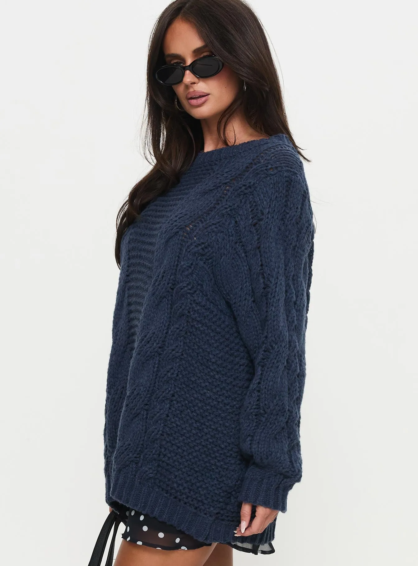 Gabrieal Knit Sweater Navy