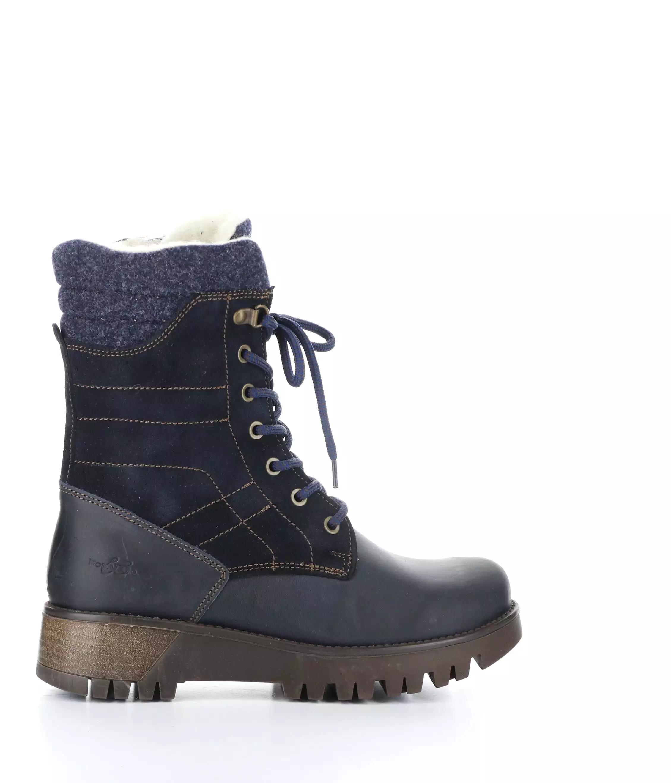 GALA PRIMA NAVY Round Toe Boots