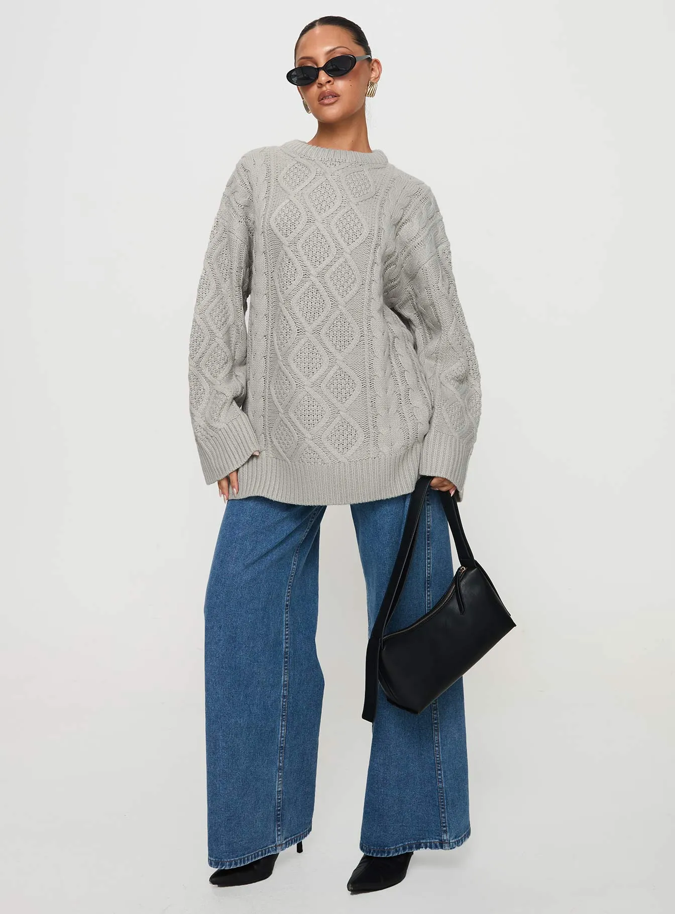 Gigi Knit Sweater Cloud