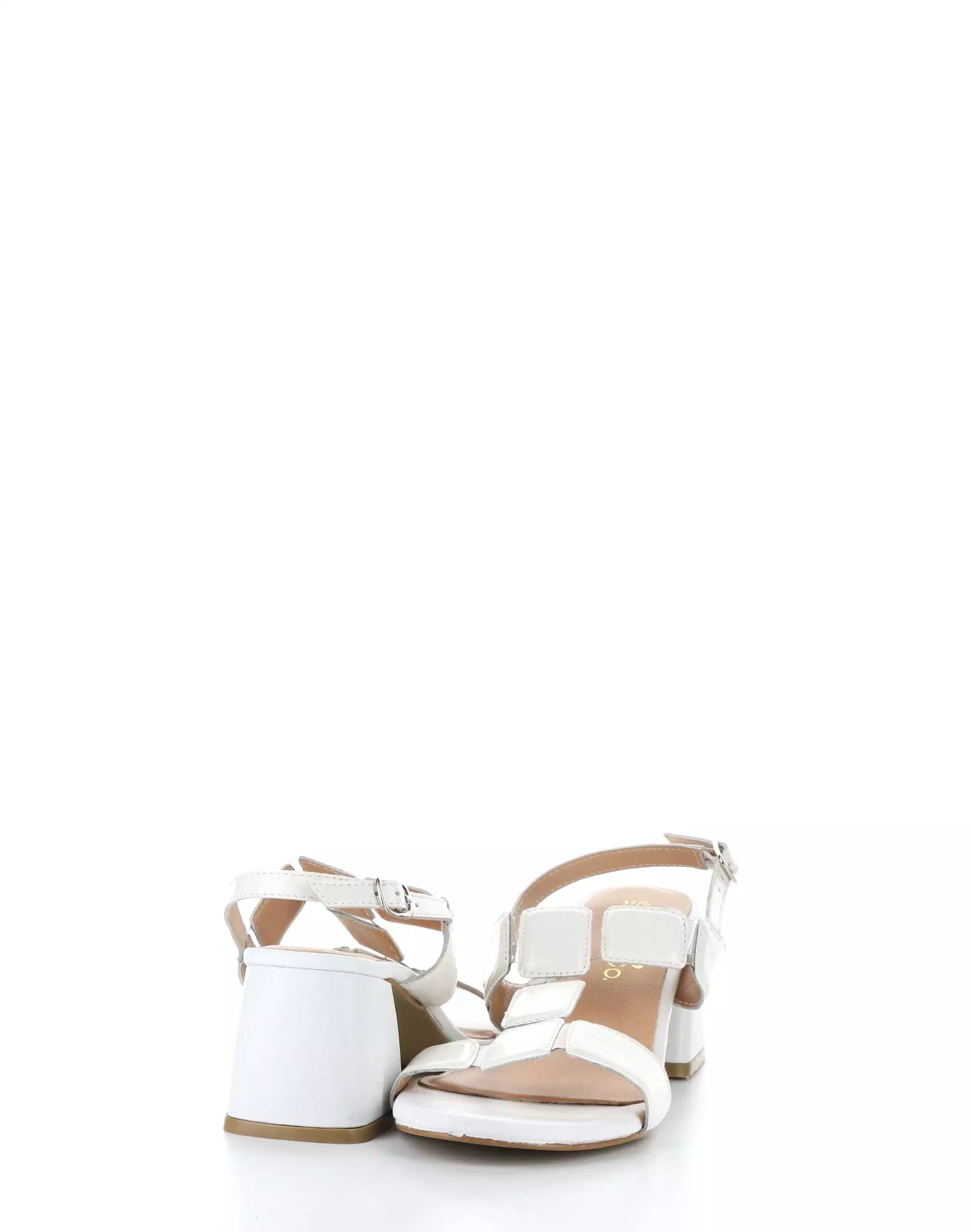 GLOW WHITE Buckle Sandals