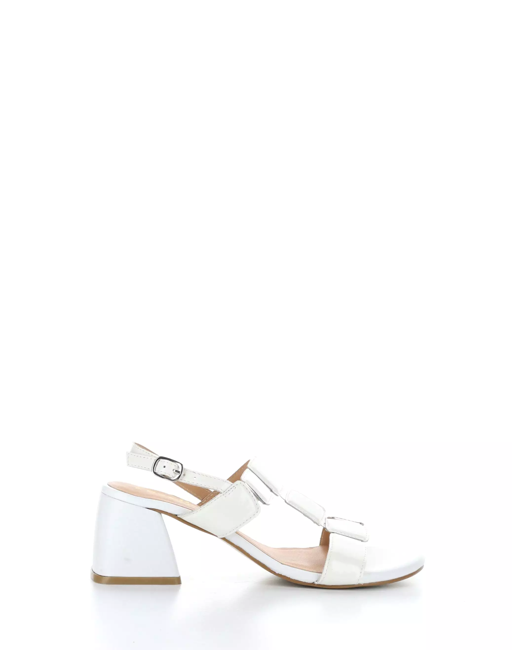 GLOW WHITE Buckle Sandals