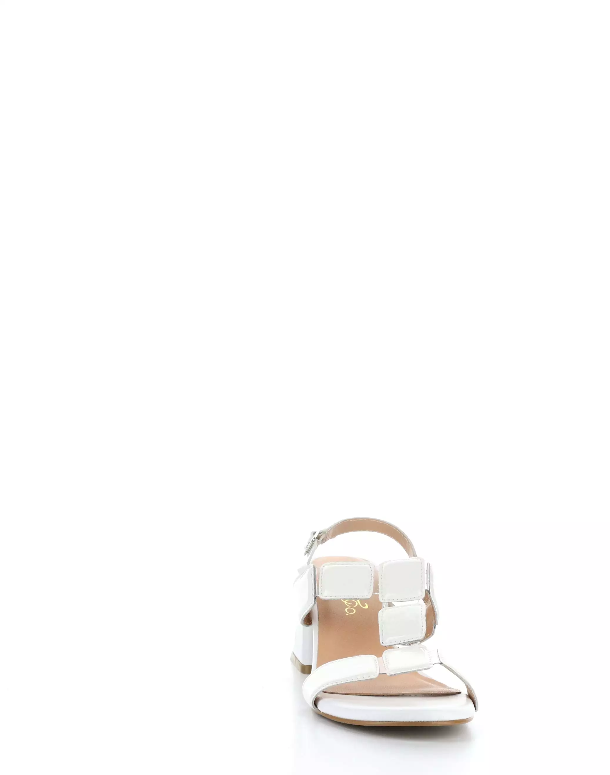 GLOW WHITE Buckle Sandals