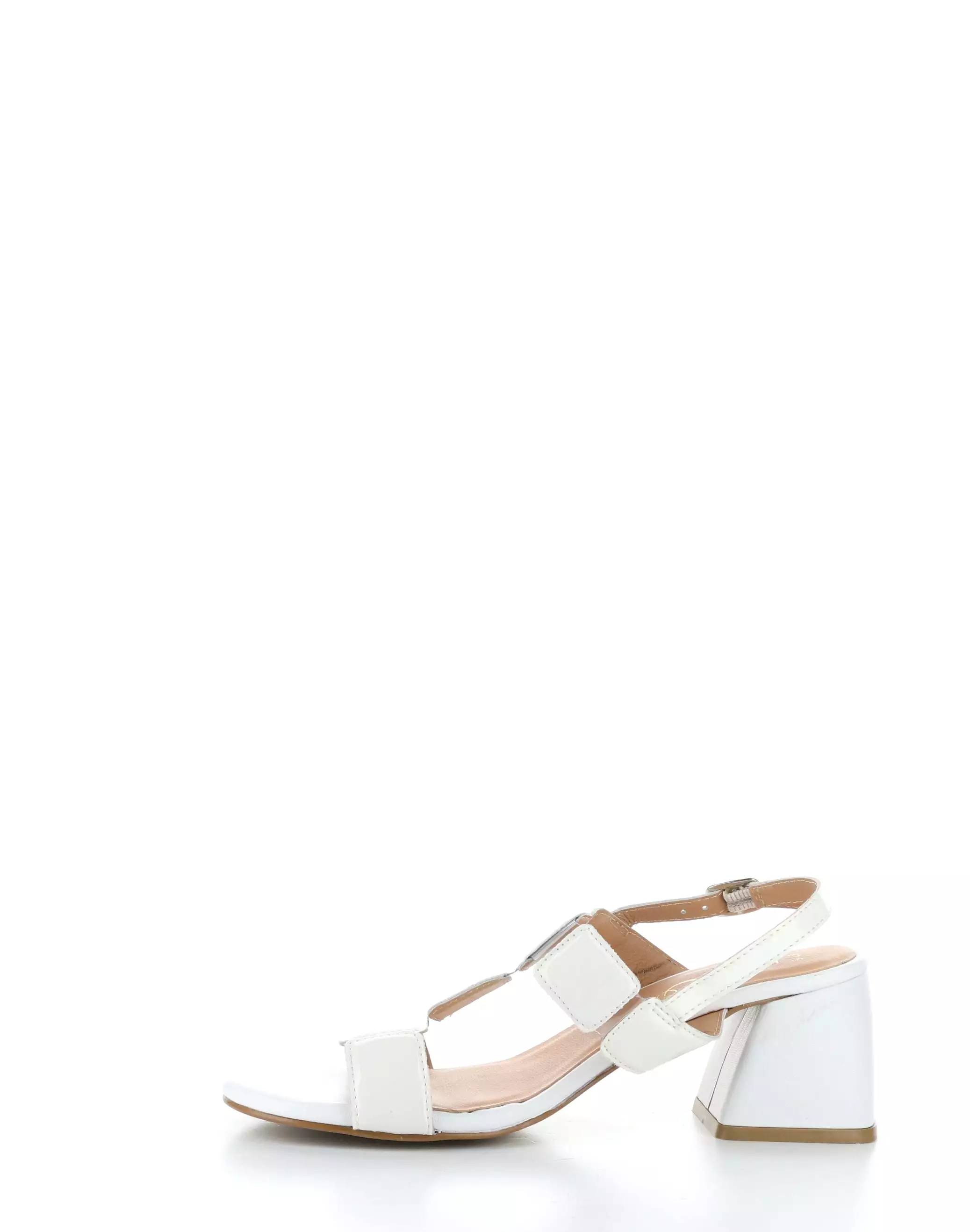 GLOW WHITE Buckle Sandals