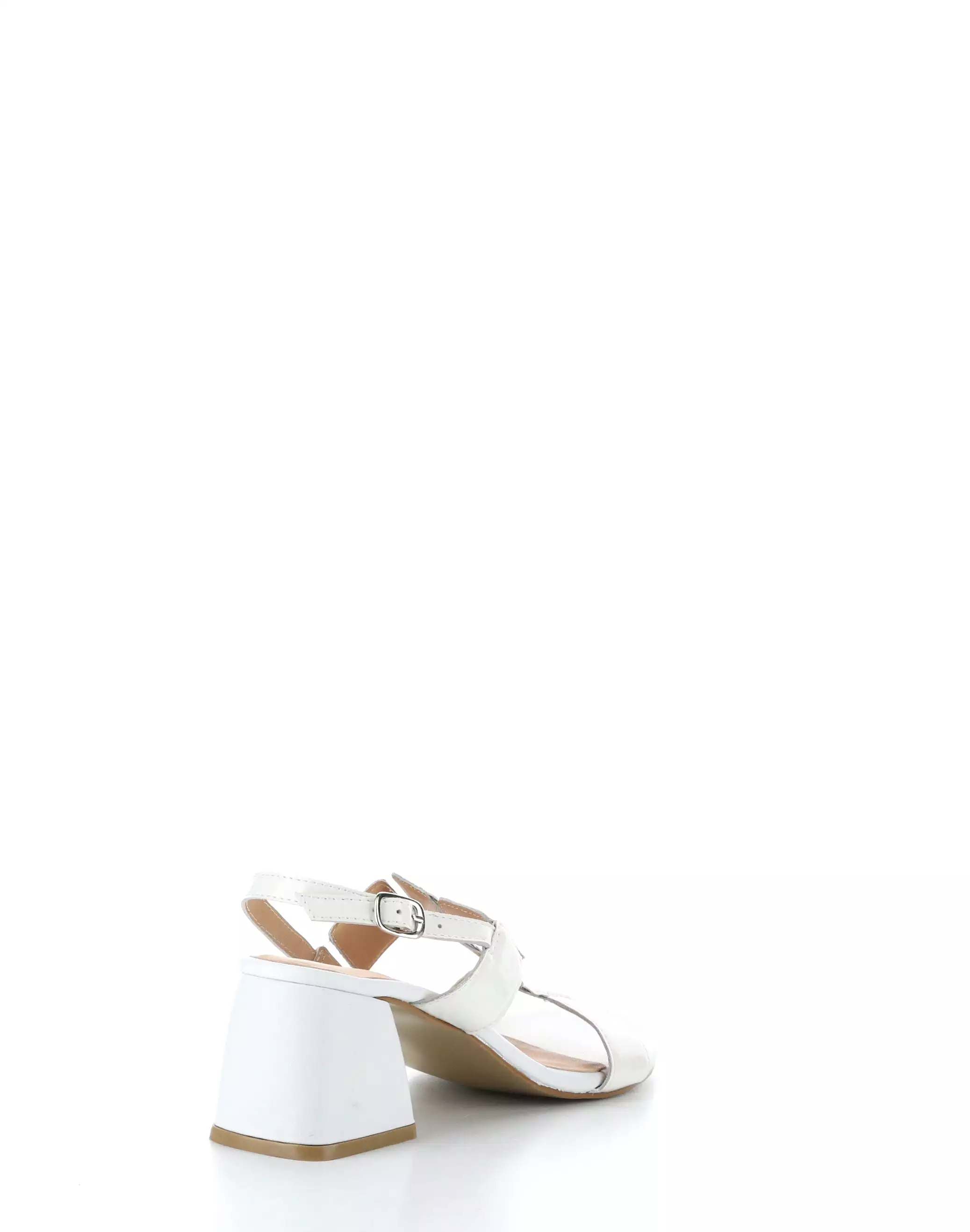 GLOW WHITE Buckle Sandals