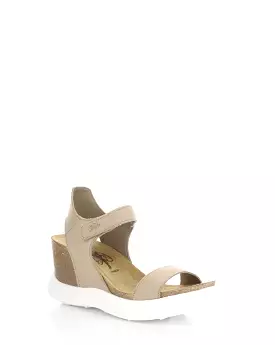 GOGO967FLY 005 TAUPE Velcro Sandals