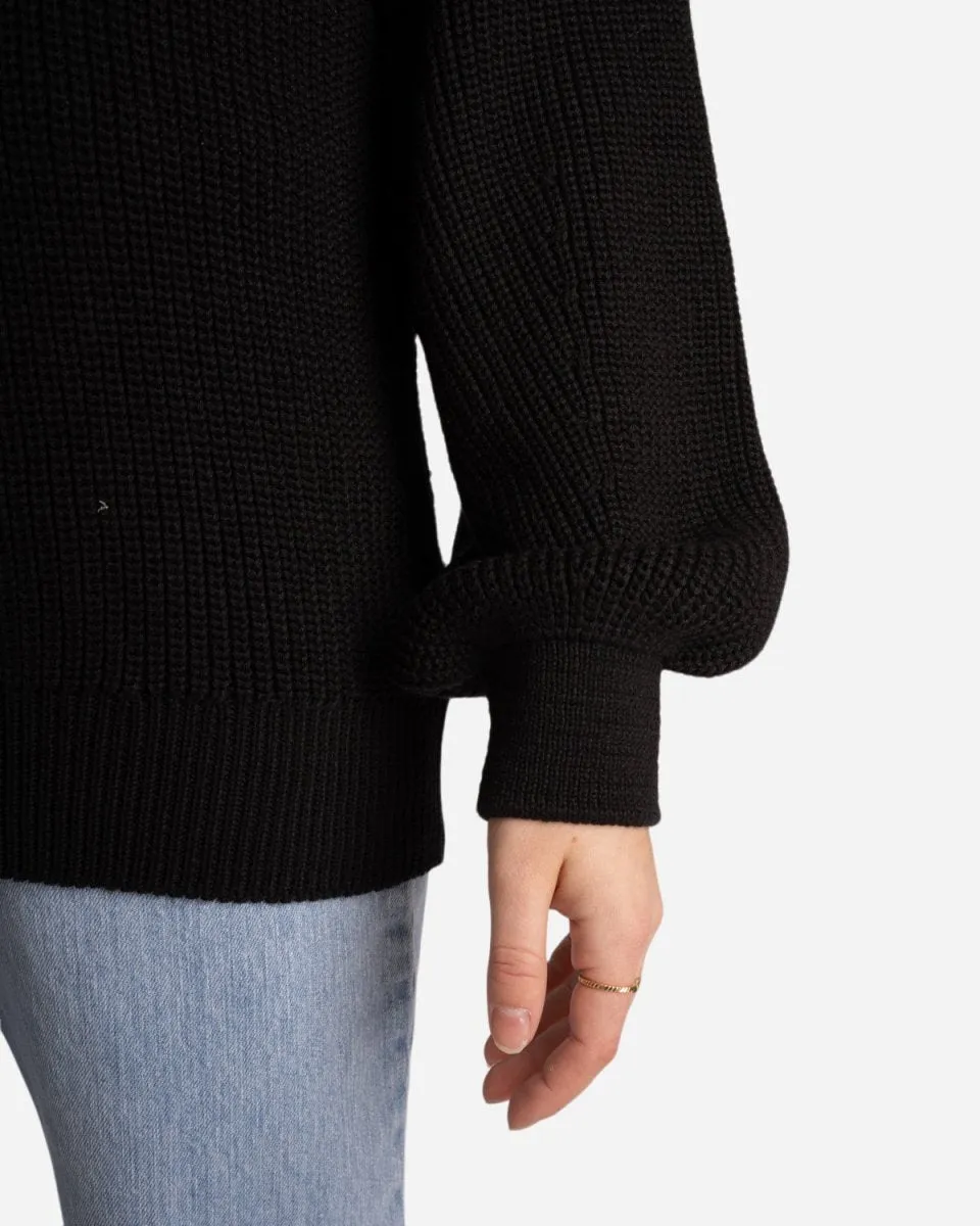 Half Zip Sweater - Black