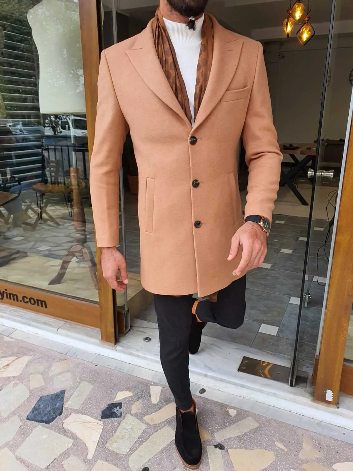 HolloMen Dustin Beige Coat