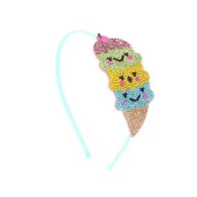 Ice Cream Cone Crystallized Headband