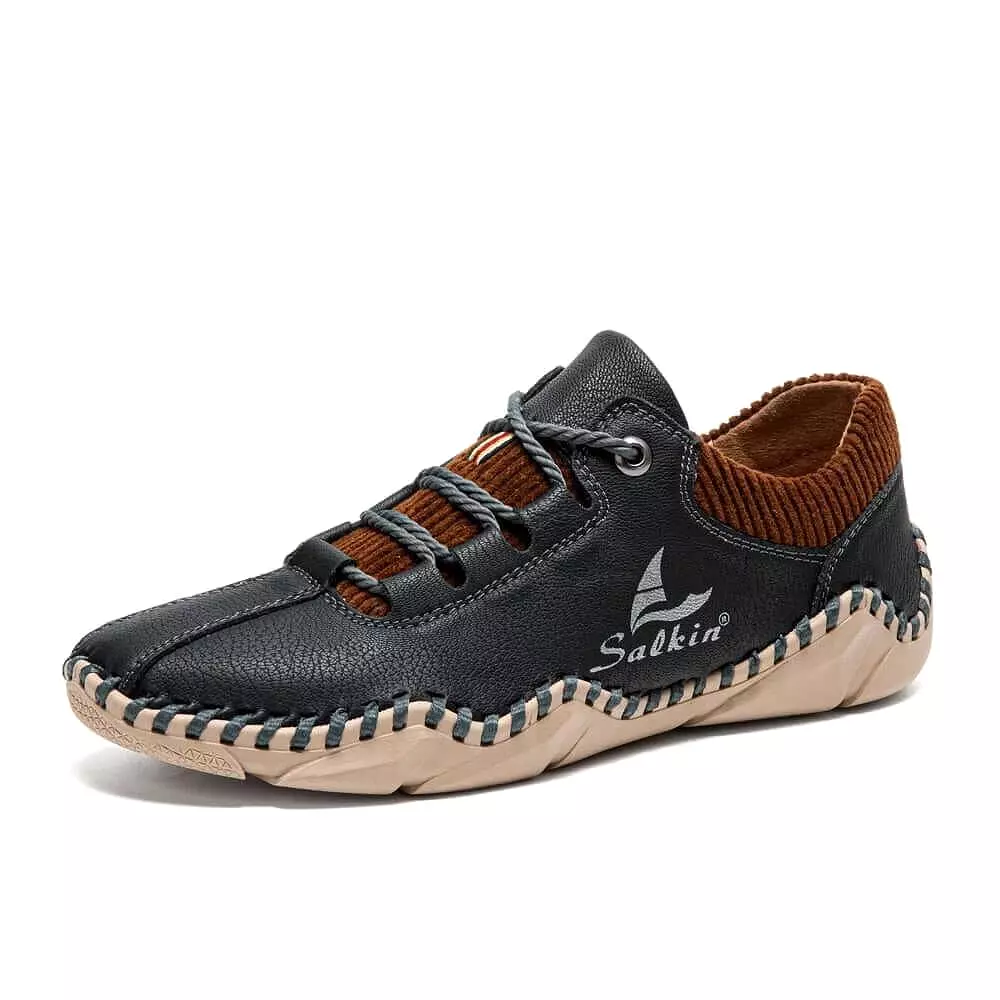 Jango - Casual Leather Sneakers  Trainers