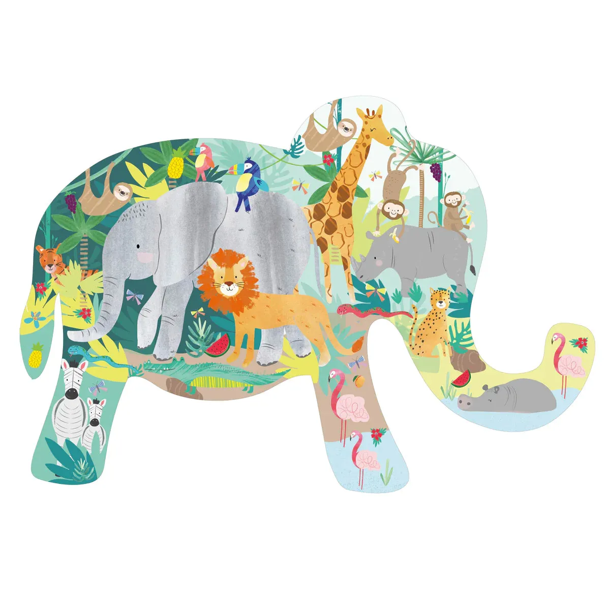 Jungle 40 Piece Elephant Jigsaw Puzzle