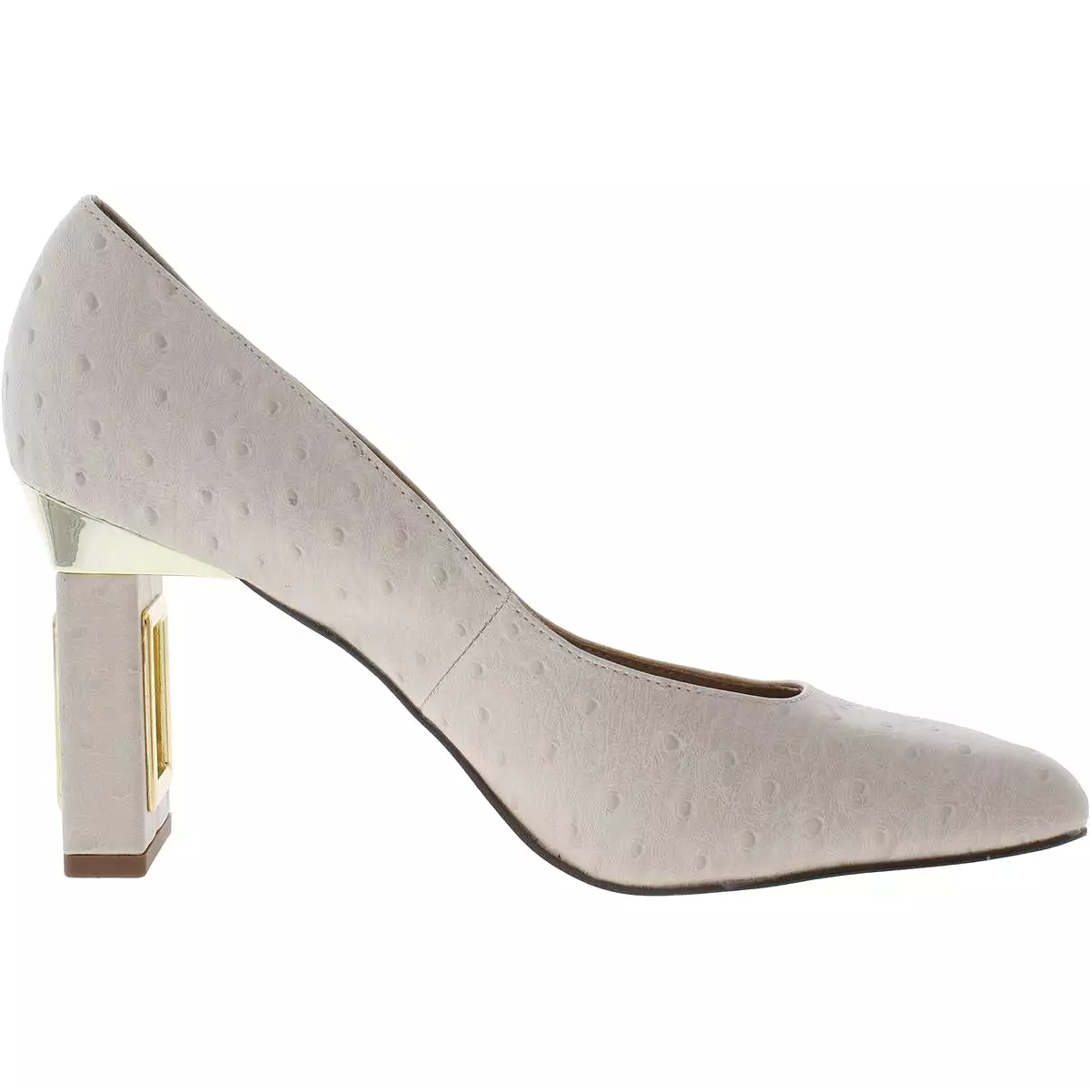 Katy Perry Womens THE HOLLOW HEEL Faux Leather Square Toe Pumps