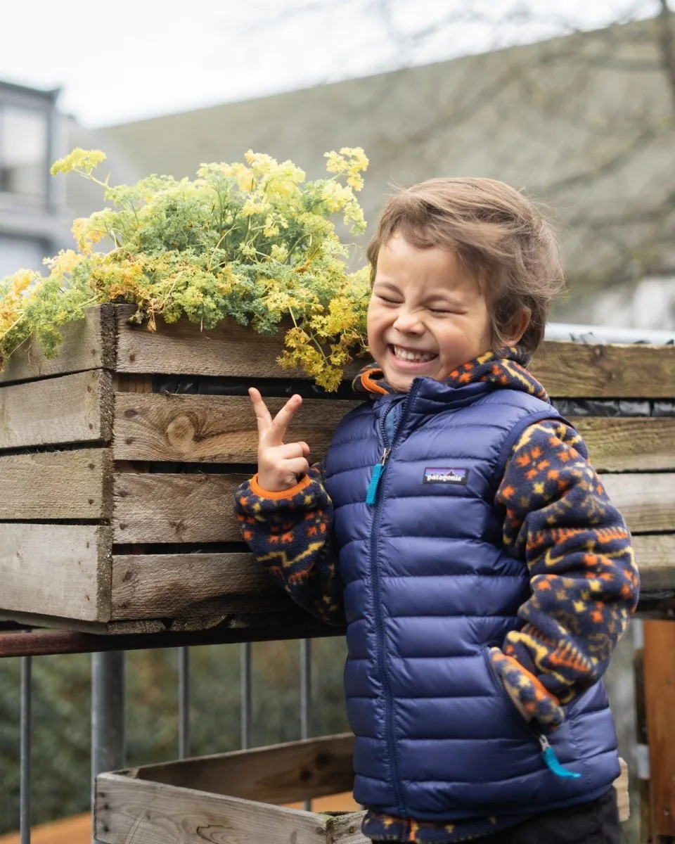 Kids Down Sweater Vest - Classic Navy