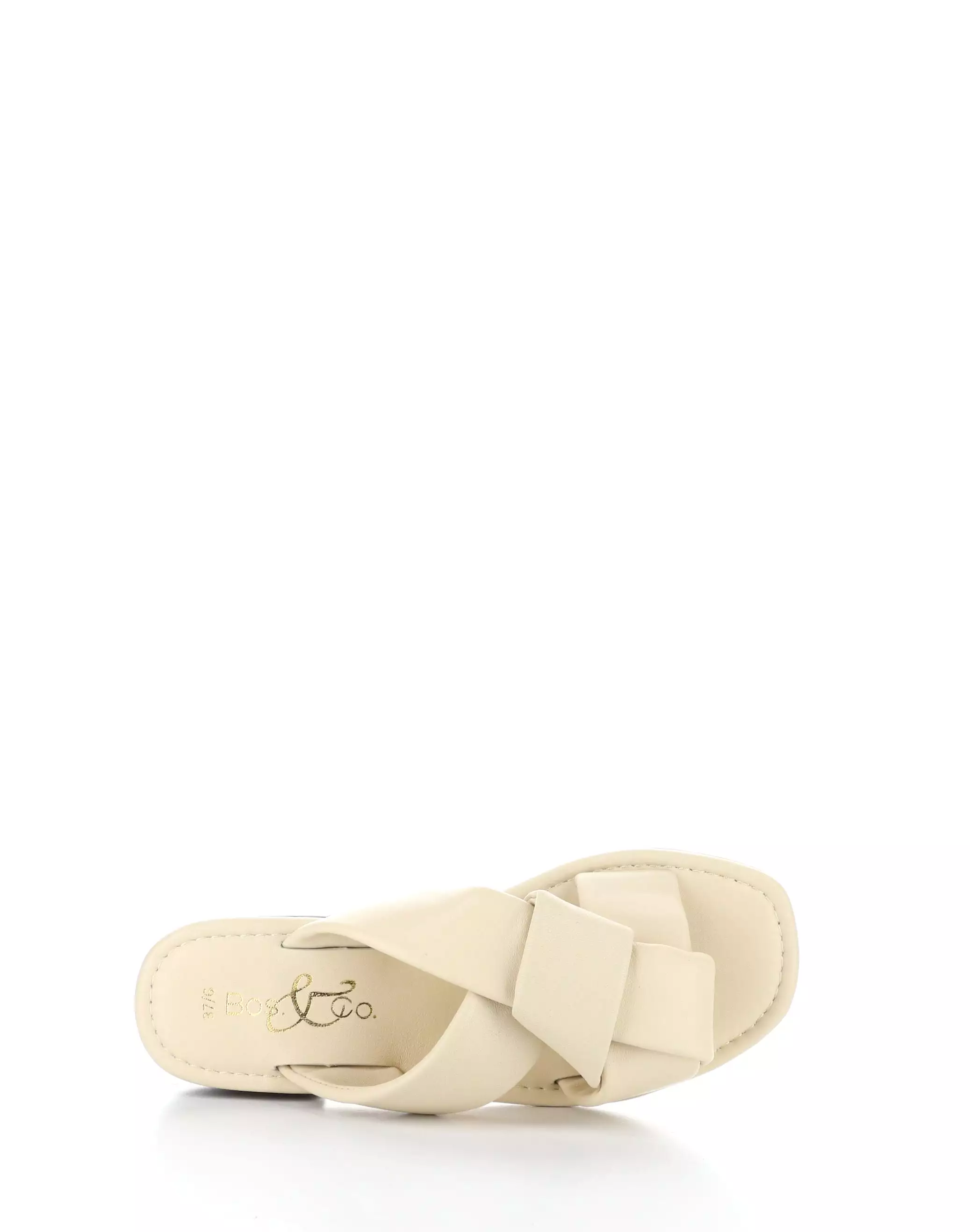 KNICK CREAM Round Toe Sandals