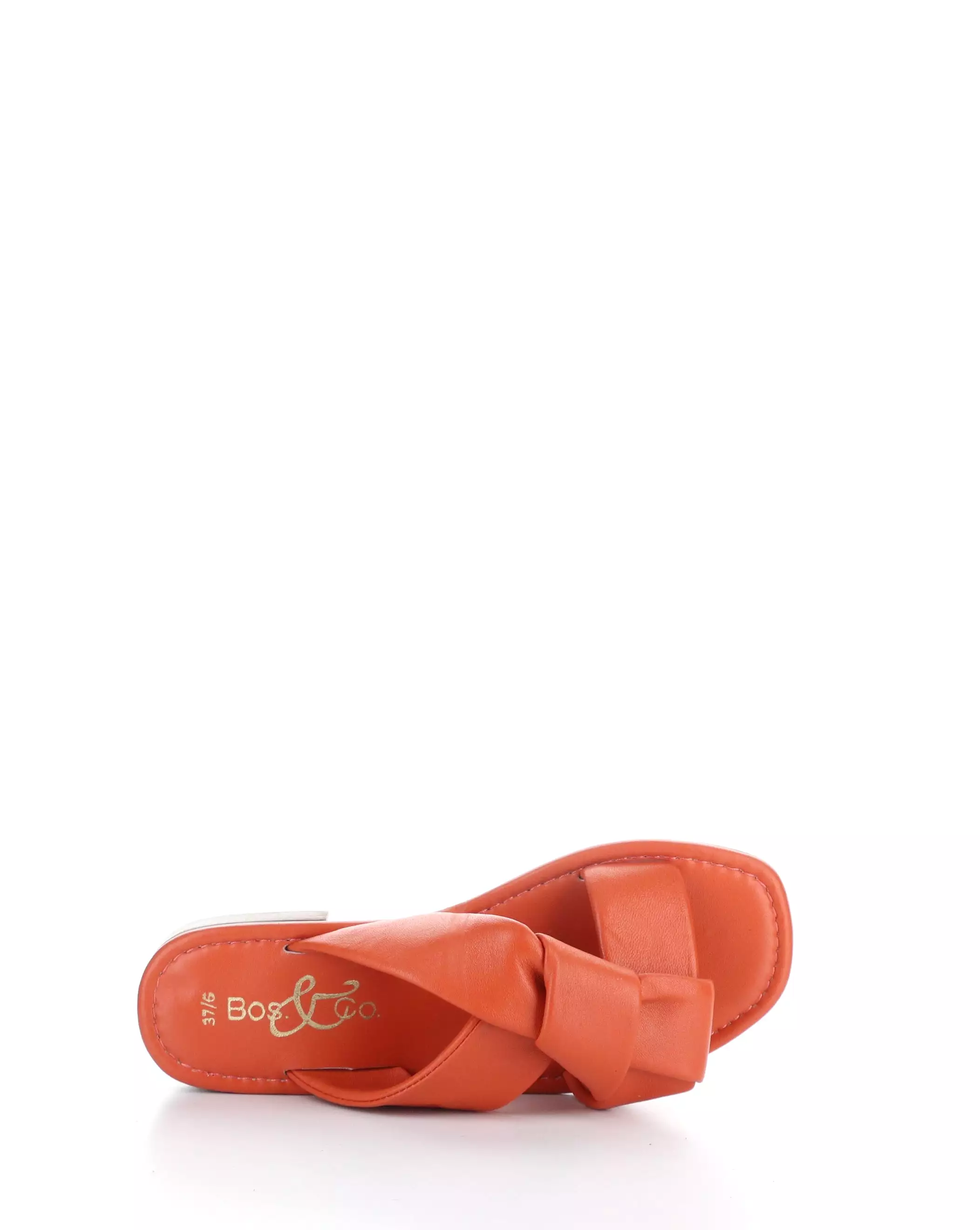 KNICK ORANGE Round Toe Sandals