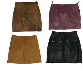 Leather Luxe: Y2K Mini Skirt 