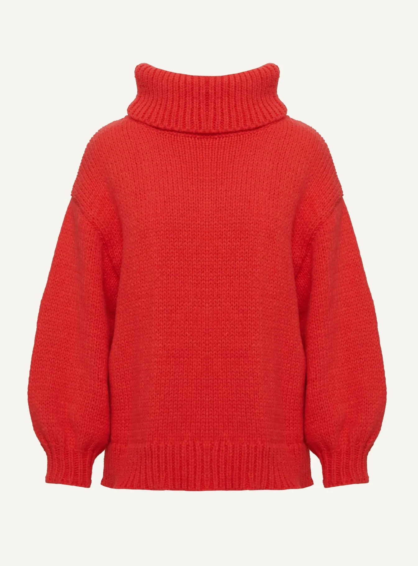 Let Love In Knit Sweater Red