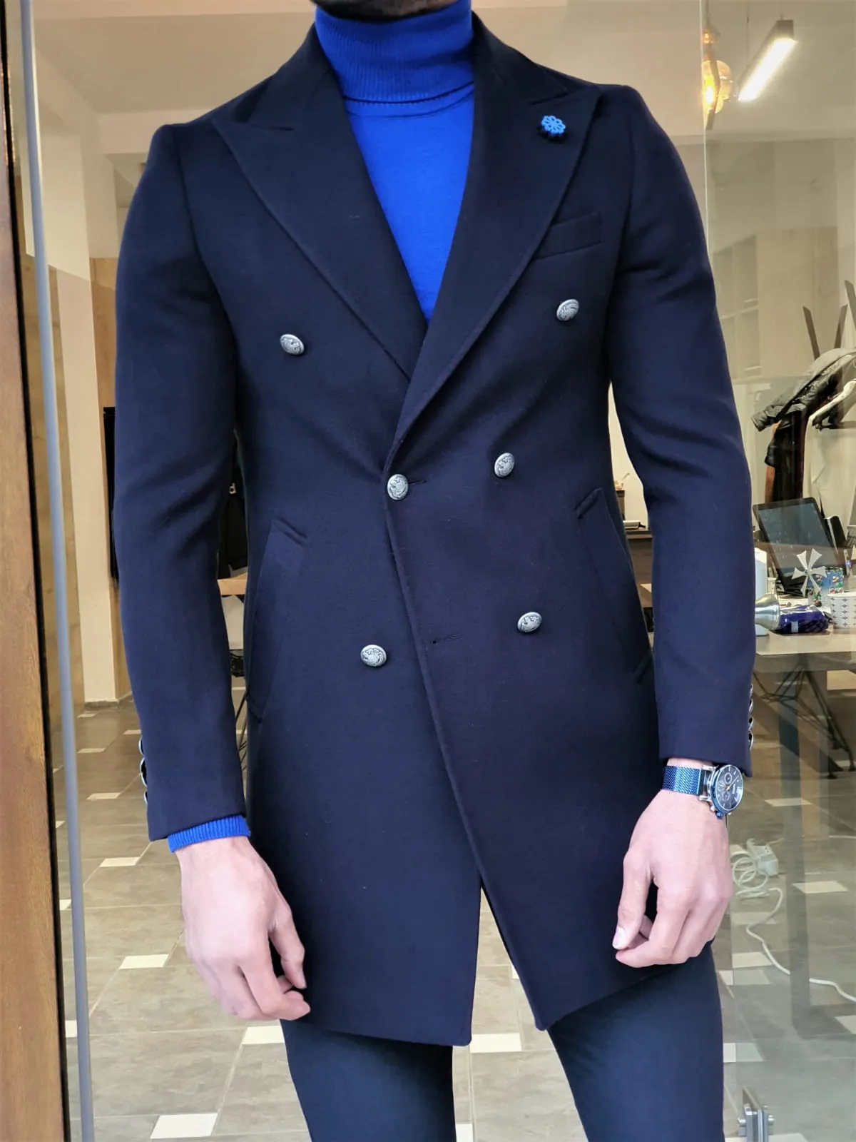 Lexico NavyBlue Coat