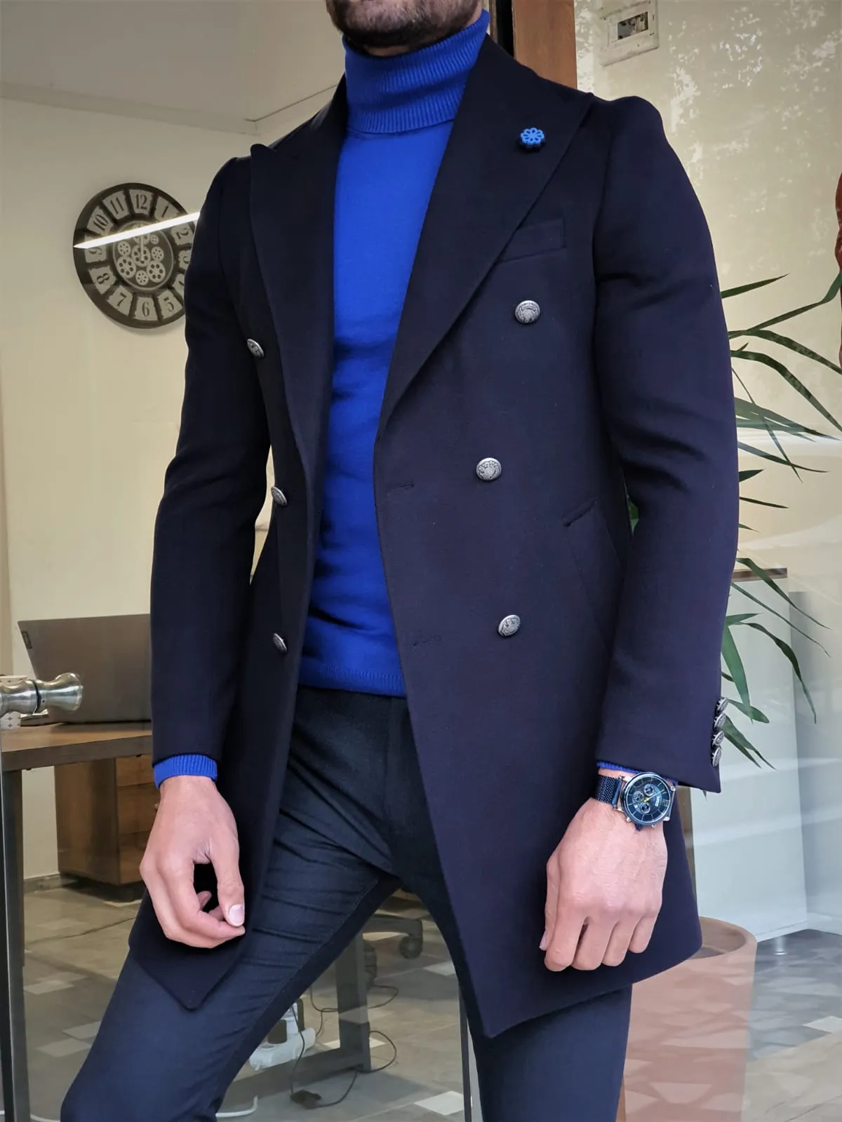 Lexico NavyBlue Coat