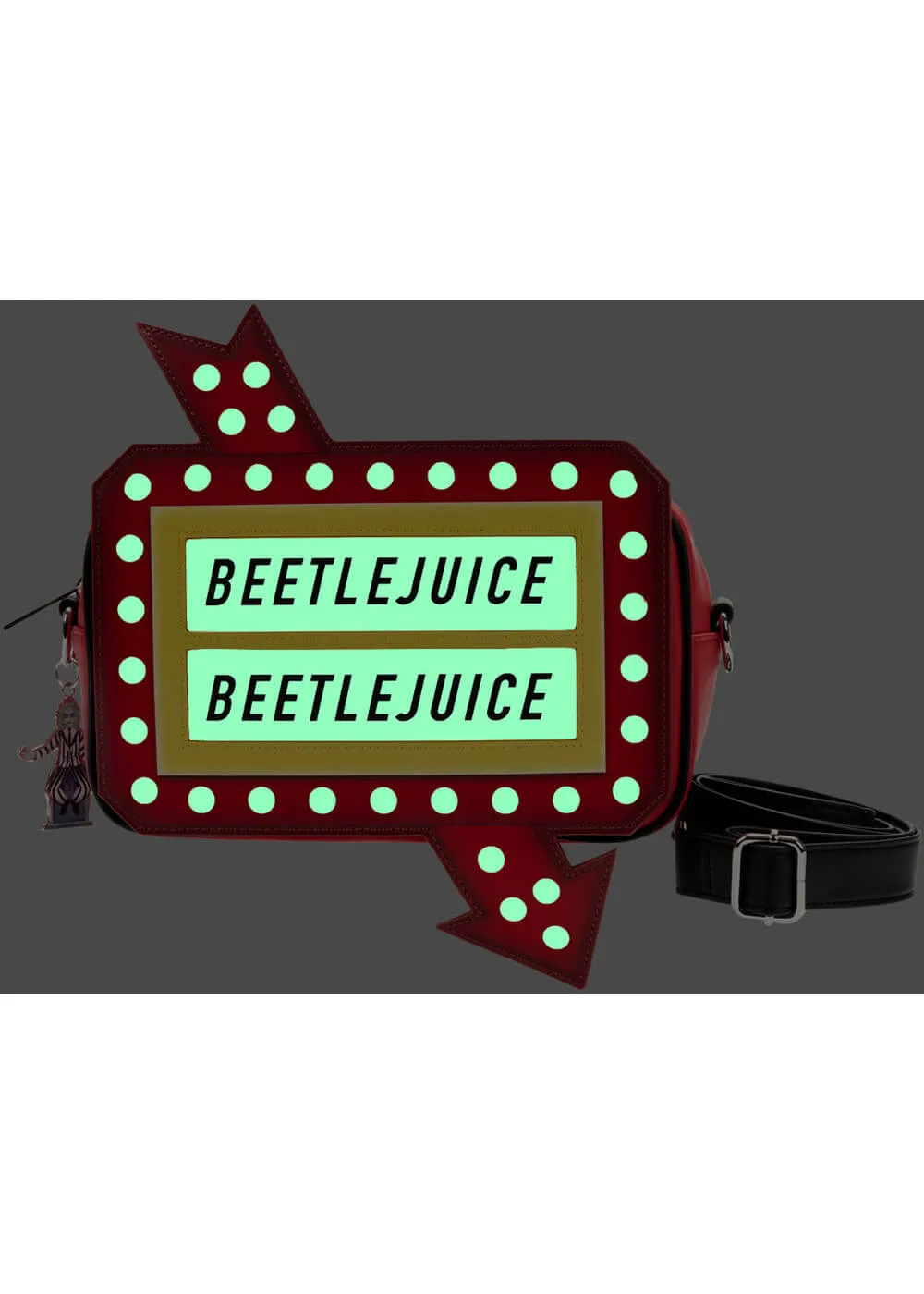 Loungefly Beetlejuice Graveyard Sign Crossbody Bag