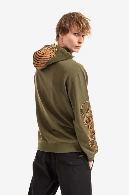 Maharishi cotton sweatshirt Maharishi 8031 OLIVE men's green color