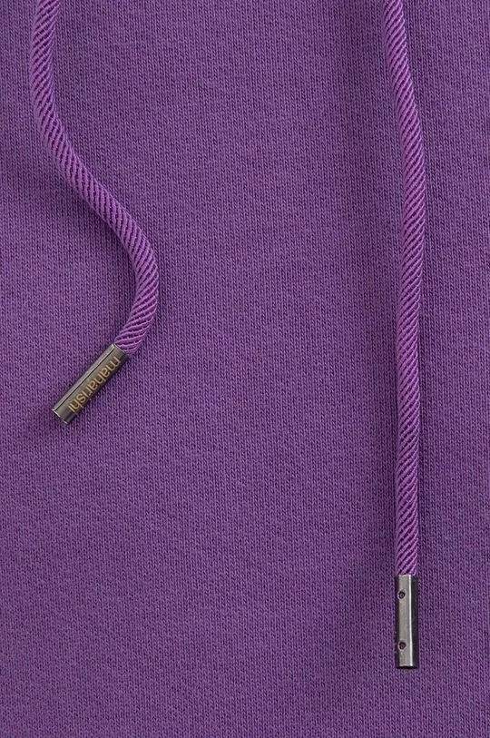 Maharishi cotton sweatshirt men's violet color