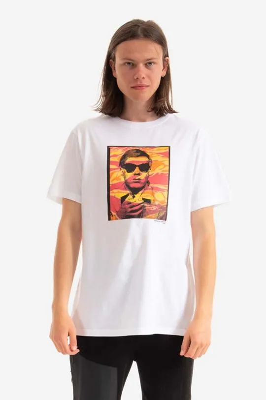 Maharishi cotton T-shirt Warhol Polaroid Portrait T-shirt OCJ white color