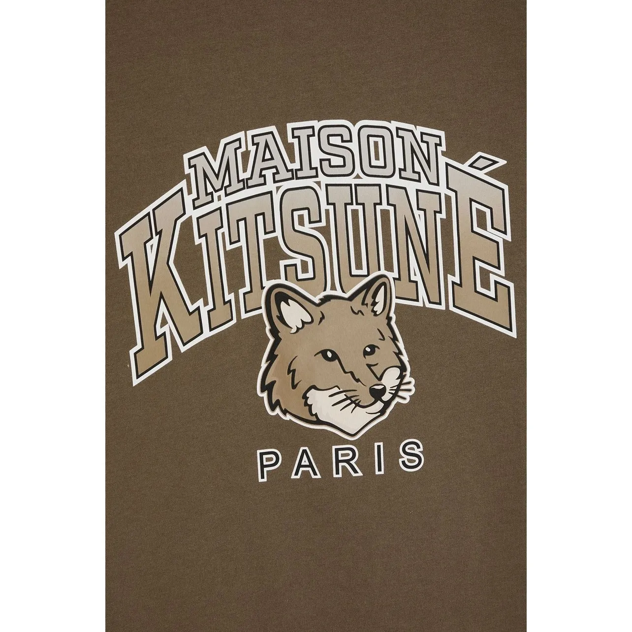 MAISON KITSUNE  |Crew Neck Plain Cotton Short Sleeves Logo Designers