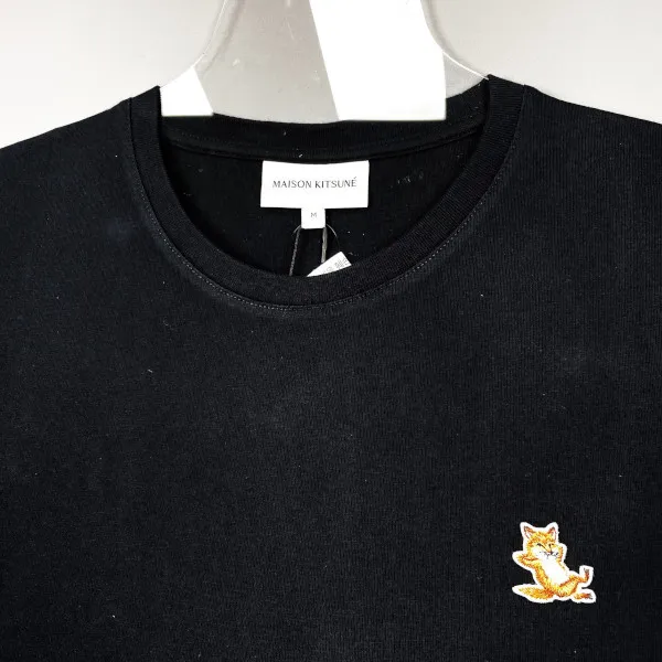 MAISON KITSUNE  |Crew Neck Street Style Cotton Short Sleeves Logo Designers