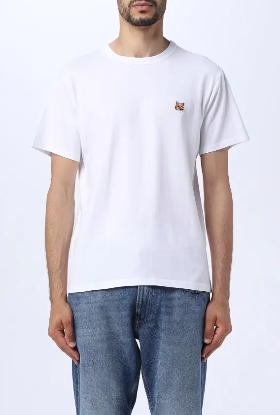 MAISON KITSUNE  |Crew Neck Street Style Plain Cotton Short Sleeves Bridal