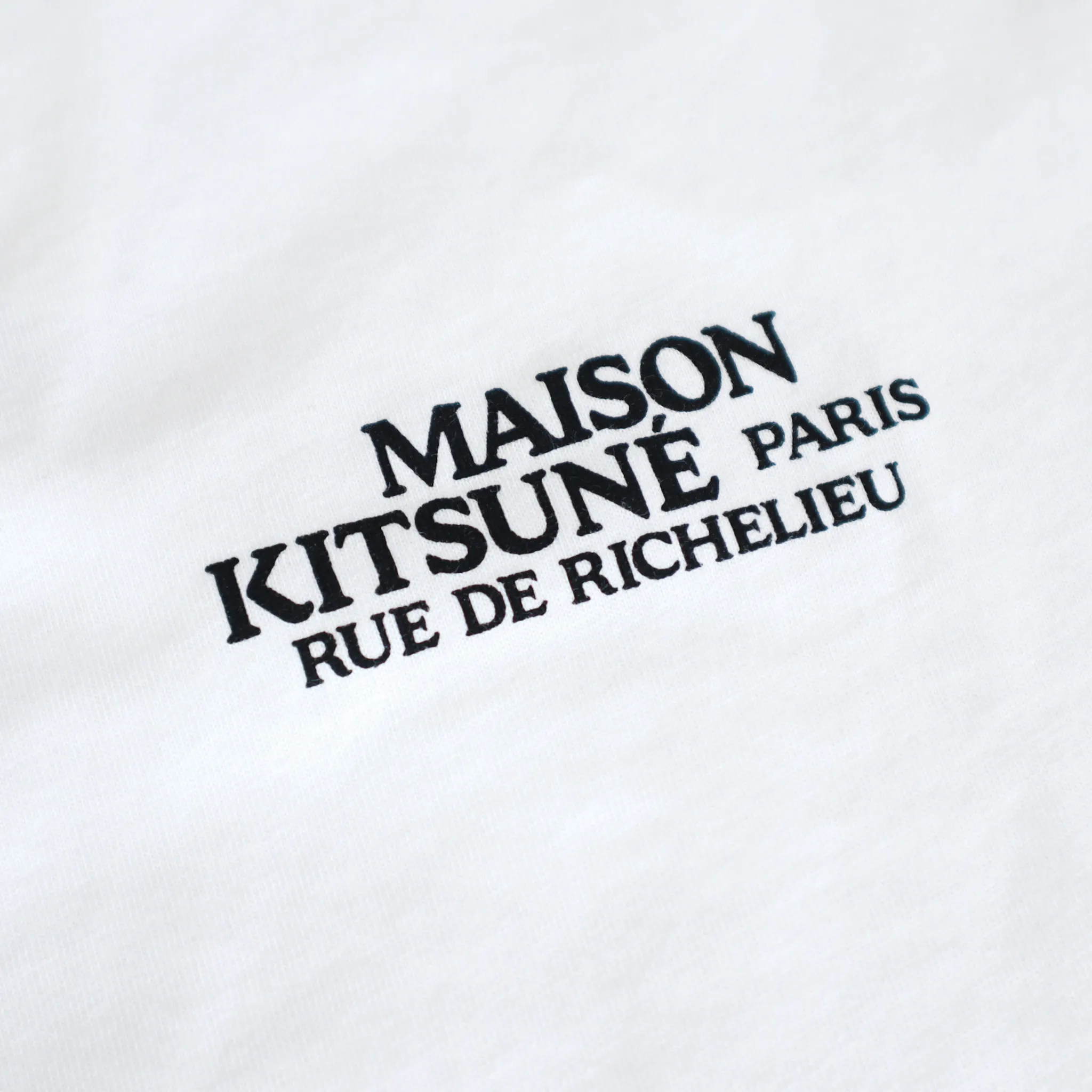 MAISON KITSUNE  |Crew Neck Unisex Plain Cotton Short Sleeves Logo Designers