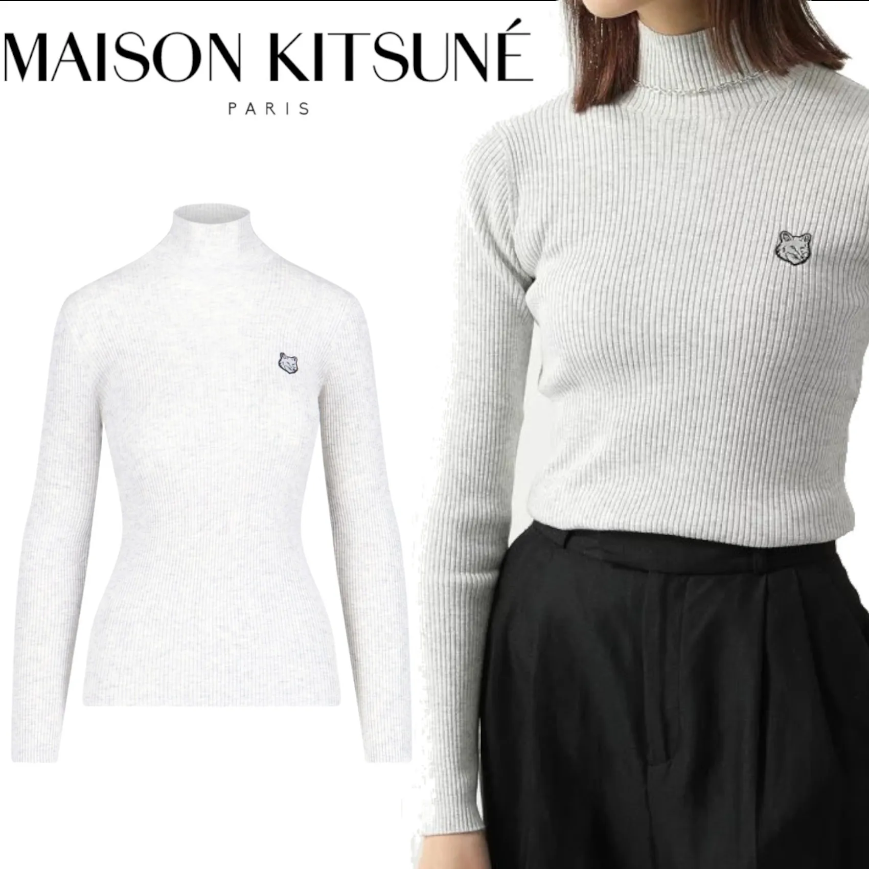 MAISON KITSUNE  |Logo V-neck & Crew neck