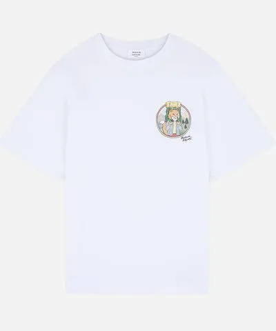 Maison Kitsune Rambling Fox Cotton-Jersey T-Shirt