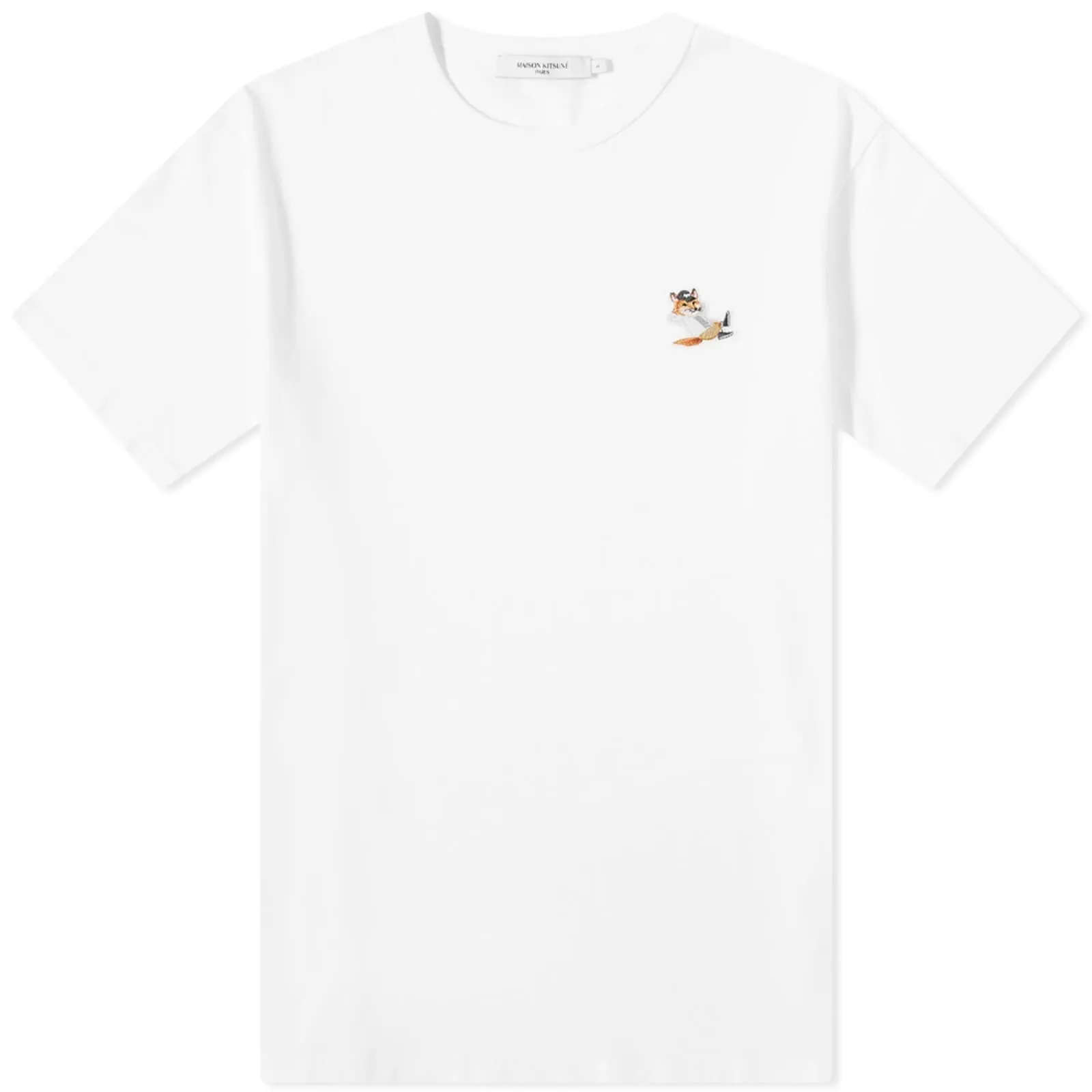 MAISON KITSUNE  |Short Sleeves Logo Designers T-Shirts