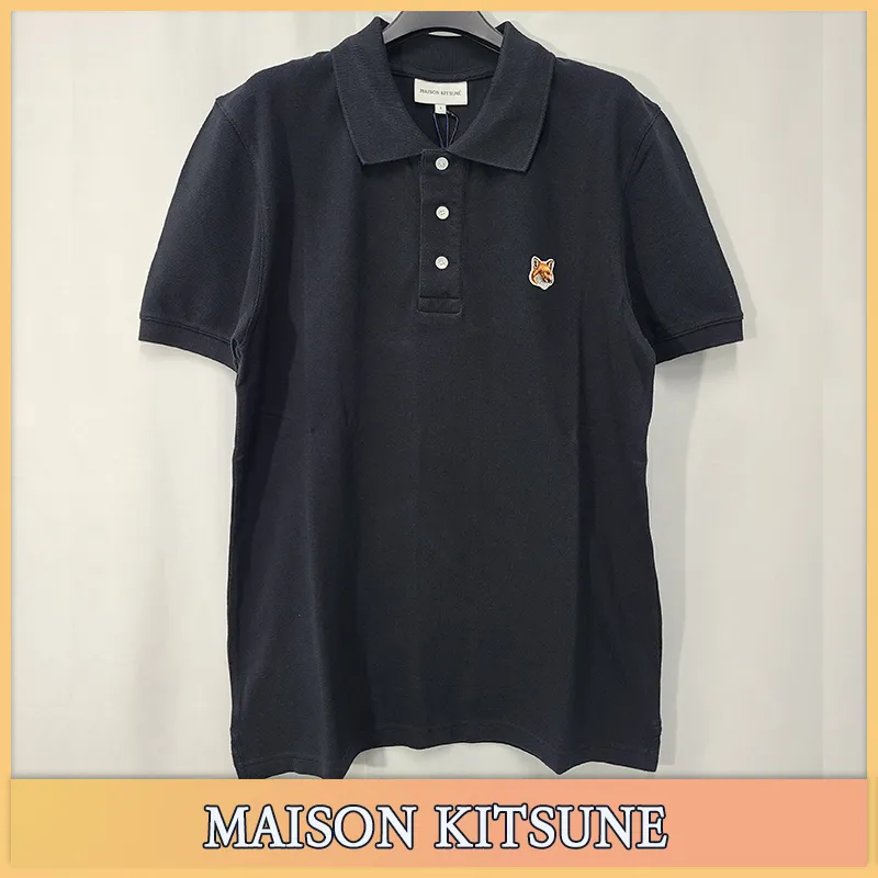 MAISON KITSUNE  |Unisex Street Style Cotton Logo Designers Polos