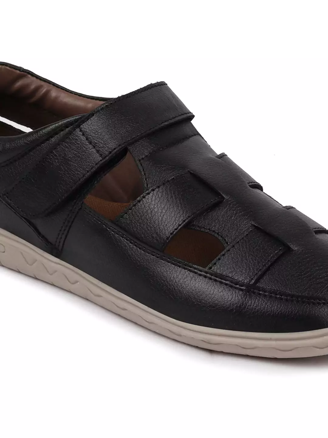 Men Black Shoe Style Sandals