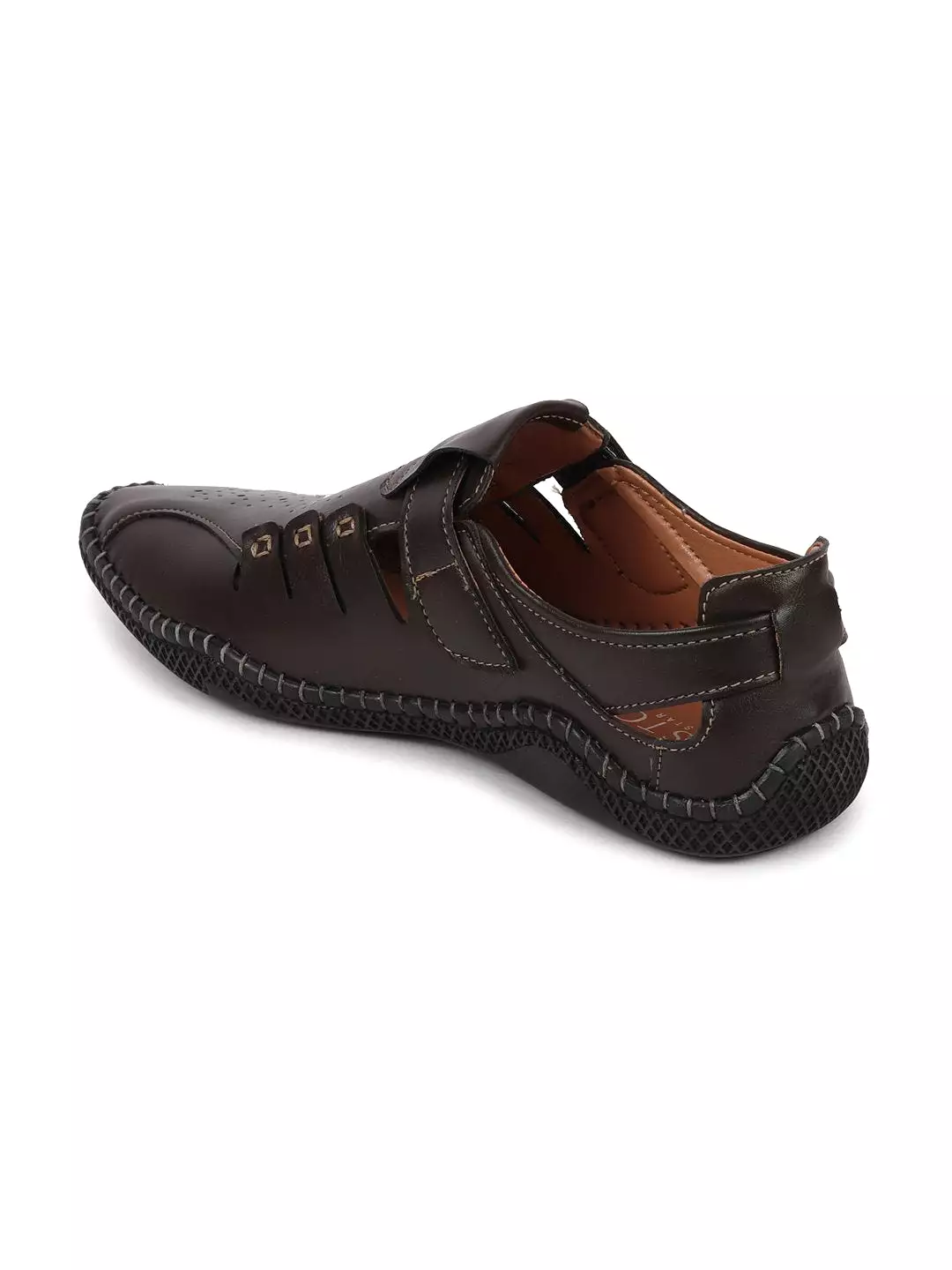 Men Brown Fisherman Flexi Sandals