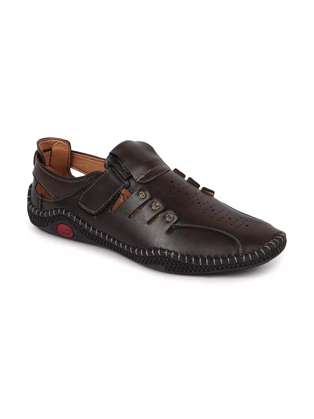 Men Brown Fisherman Flexi Sandals