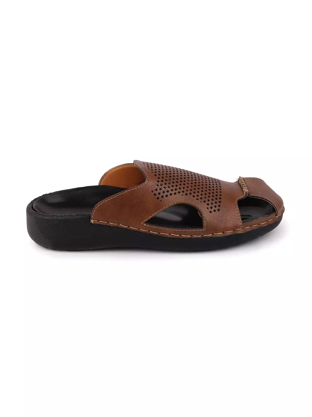 Men Tan Casual Slip-On Fishermen Sandals