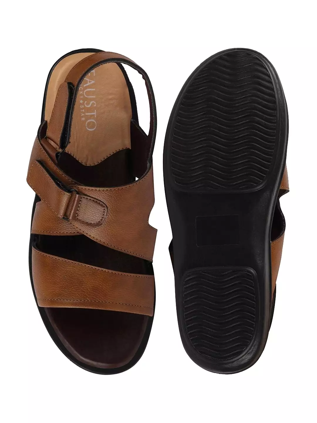 Men Tan Dress Sandals