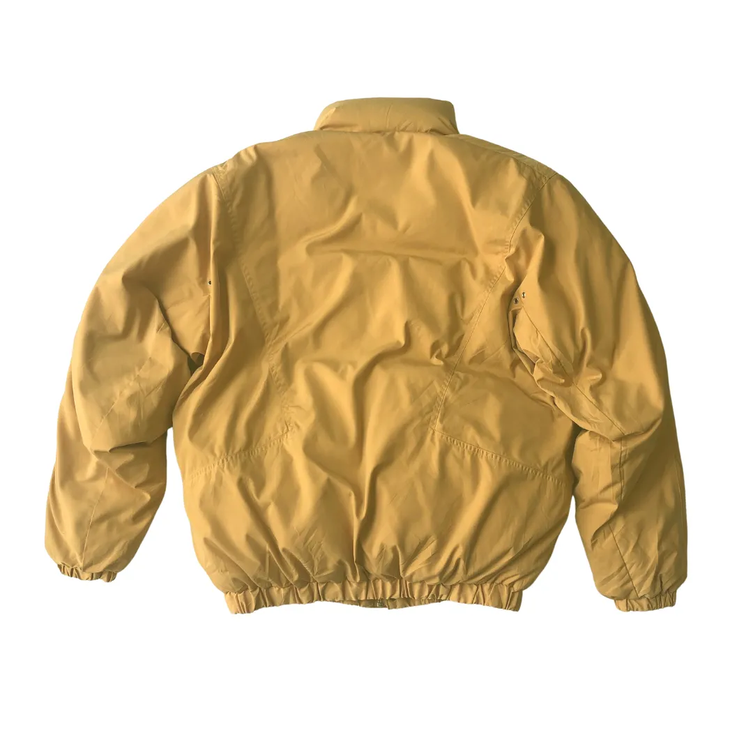 Moncler Asics Vintage 1980s Japan Yellow Puffer Jacket XL