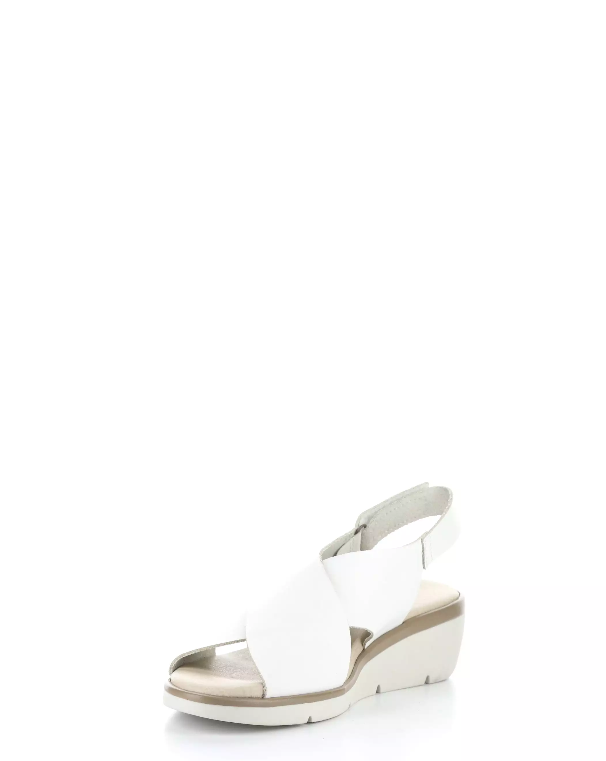 NABI058FLY 001 WHITE Round Toe Sandals