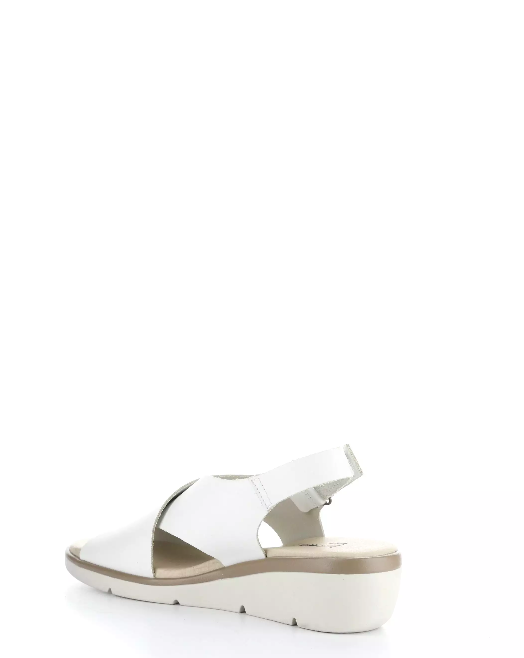 NABI058FLY 001 WHITE Round Toe Sandals