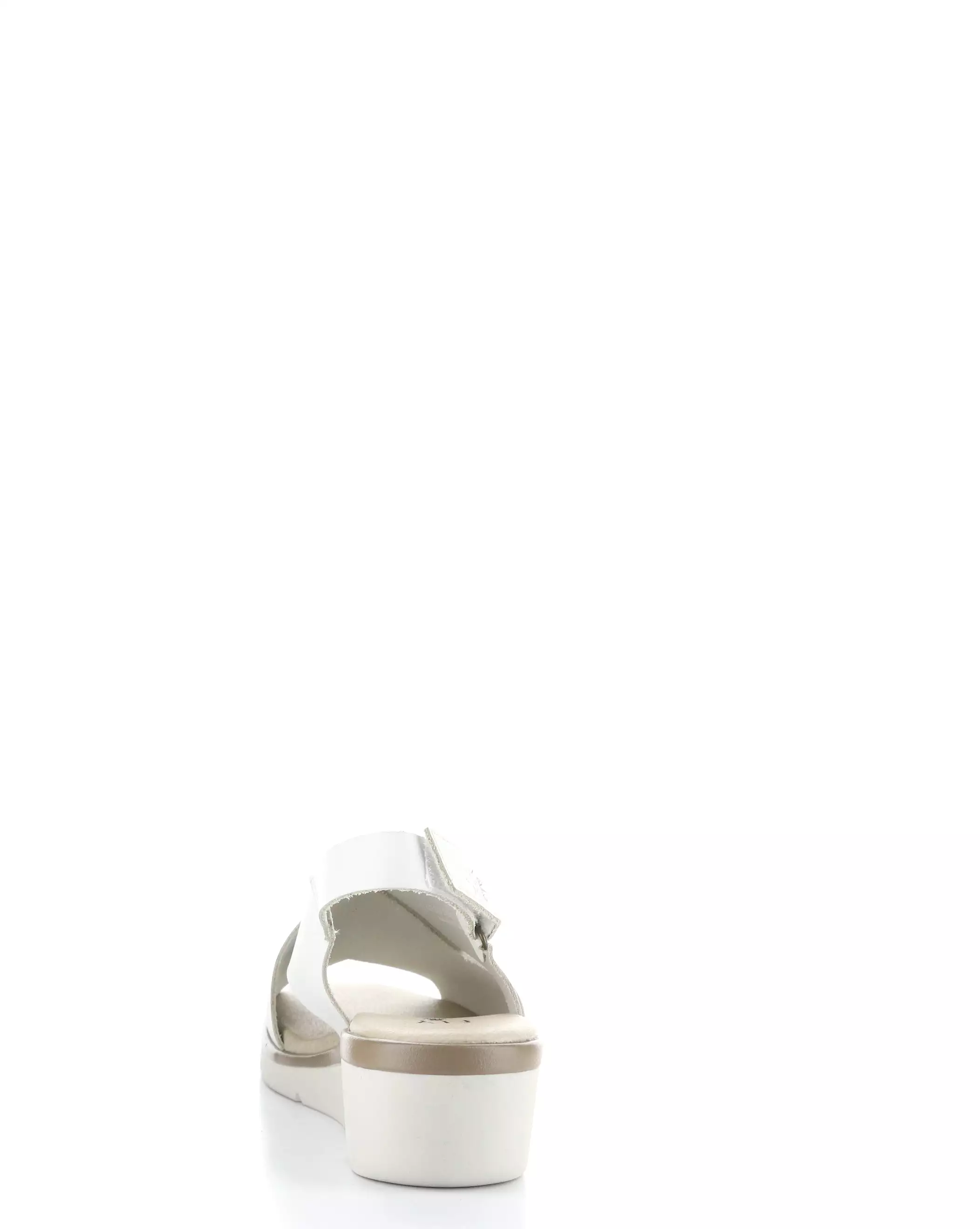 NABI058FLY 001 WHITE Round Toe Sandals